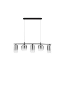 ANUCO LE44612 Lampa wisząca LED Pięć cylindrycznych kloszy Elegancka lampa