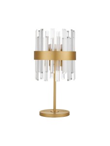 CHOLULA LE44725 Lampa stołowa złota z kryształowymi prętami elegancki design