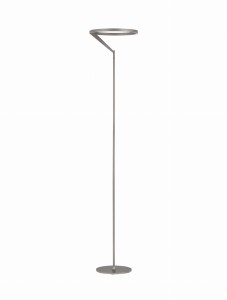 ZUDANEZ LE44780 Lampa podłogowa Elegancka lampa o minimalistycznym wzornictwie z okrągłym kloszem i wysoką, smukłą podstawą. Dotykowe sterowanie.