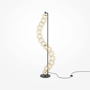 Golden Cage MOD216FL-L38G3K lampa podłogowa czarno-złota LED 48W