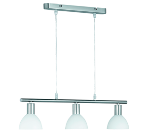 DALLAS R335110307 lampa wisząca 3xE14 ze szklanymi kloszami