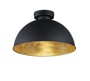 JIMMY R60121002 lampa sufitowa czarno-złota fi 31cm 1xE27