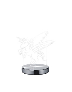 KARO R52491106 lampa stołowa podświetlany jednorożec LED 7W CCT grawerowany akryl