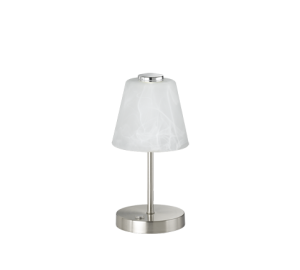 EMMY R52541907 lampa nocna nikiel mat klosz szkło alabastrowe LED 3W