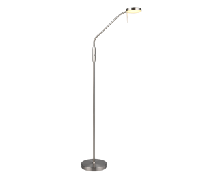 MORENO R44561107 lampa stojąca nikiel mat LED 3W CCT przenośna sterowanie dotykowe