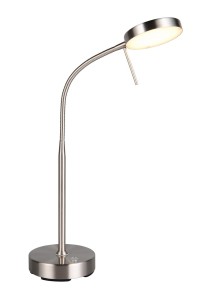 MORENO R54561107 lampa biurkowa nikiel mat LED 3W CCT przenośna sterowanie dotykowe