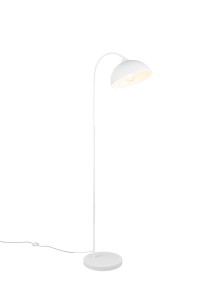 SIERRA  R41871031 lampa stojąca biała na małym łuku 1xE27