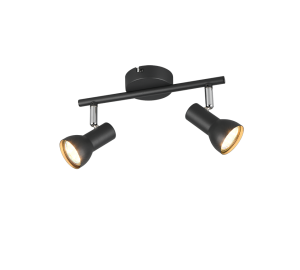 CANTAR R81792032 czarne reflektorki na listwie 2xGU10 regulowane