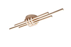 CINTO R67873165 lampa ścienna sufitowa kawowa LED 20W 3000K