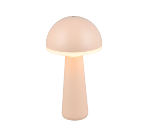 FUNGO R57716166 lampa stołowa piaskowy grzybek LED 2W CCT IP54 akumulatorowa stacja ładująca w komplecie
