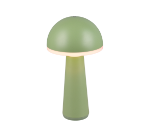 FUNGO R57716149 lampa stołowa zielony grzybek LED 2W CCT IP54 akumulatorowa stacja ładująca w komplecie