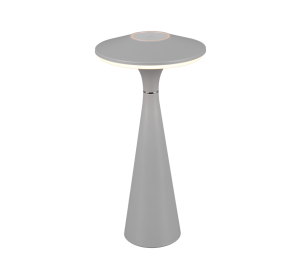 TORREZ R57726177 mobilna lampa stołowa szara LED 2W CCT IP44 akumulatorowa