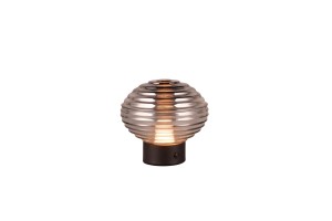 EARL R57771154 mobilna lampa stołowa szkło dymione LED 1,5W ładowanie przez USB-C
