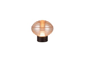 EARL R57771113 mobilna lampa stołowa szkło amber LED 1,5W ładowanie przez USB-C