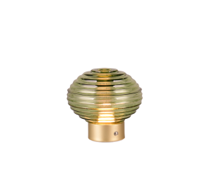 EARL R57771115mobilna lampa stołowa szkło zielone LED 1,5W ładowanie przez USB-C