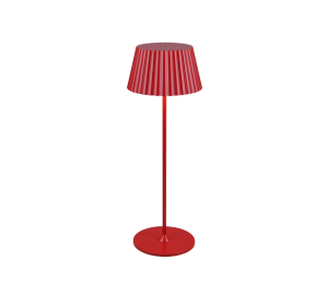 SUAREZ R57706110 mobilna lampa stołowa czerwona IP44 LED 1,5W stacja ładująca lub USB-C
