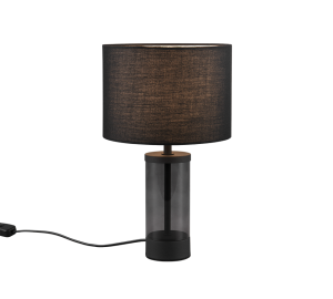 GRAZIA R51711032 lampa stołowa czarna 1xE14 podstawa szklana