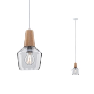 Lampa wisząca YLVIE 1xE27 drewniany 79745 PAULMANN