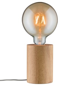 Lampa stołowa TALIN 1xE27 drewniany 79640 PAULMANN