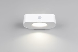 BILBAO R23336201 biały kinkiet solarny LED 6W z czujnikiem i możliwością doładowania przez port USB