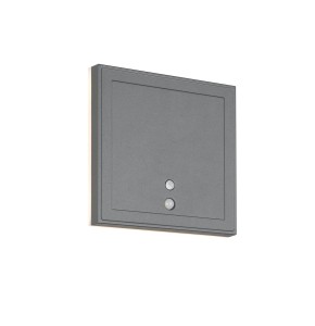 FORTALEZA R23056242 kwadratowa lampa ścienna LED 2W z czujnikiem ładowana przez USB