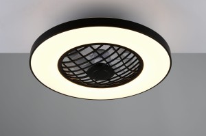 LINKöPING R64462102 plafon z wentylatorem głośnik Bluetooth LED 45W CCT + LED RGB 9W sterowanie pilotem
