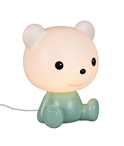 CUTIE R57991115 lampa zielony miś z podświetleniem LED RGB ładowanie USB-C
