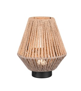 LIRA R55991126 lampa stołowa LED 1,5W abażur z przędzy papierowej ładowanie USB-C