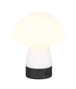 DOOLEY R54981131 lampa stołowa grzyb z białego szkła LED 1,5W ładowana USB-C