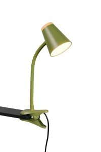 PONGO R25831115 lampa z klipsem zielona LED 4,5W 3000K