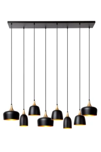 CHAYANNE 5446/08/30 lampa 125cm czarno-złote zwisy 8xE14