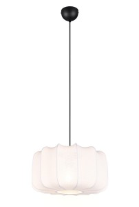 MADELINE R31971901 lampa wisząca biała tkanina 1xE27 fi 40cm