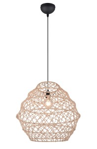 HIVE R31681036 lampa wisząca ze sznurka konopnego fi 60cm 1xE27