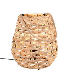 JEAN R56221036 lampa stołowa pleciona z hiacynta wodnego 1xE27 możliwość zawieszenia