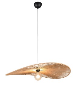 LAURINE R36161926 lampa wisząca abażur kapelusz z przędzy papierowej fi 78cm 1xE27