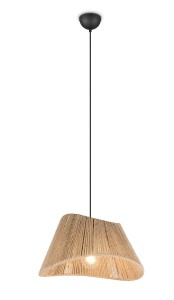 VALERIE R31881036 lampa wisząca asymetryczna z jutowego sznurka fi 52cm 1xE27