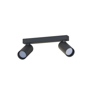 FOURTY II BLACK 10737 listwa reflektorki czarne 2xGU10 MR11