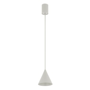 ZENITH XS SILK GRAY 11455 lampa wisząca jasnoszary stożek fi 11cm 1xG10
