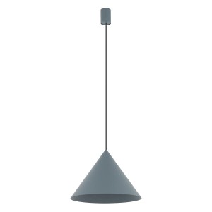 ZENITH M UMBRA BLUE 11487 lampa wisząca niebieski stożek fi 35cm 1xGU10
