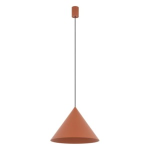 ZENITH M TERRACOTTA 11486 lampa wisząca ceglasty stożek fi 35cm 1xG10
