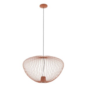 PUMPKIN L TERRACOTTA 11494 lampa wisząca fi 70cm druciana ceglasta 1xGU10