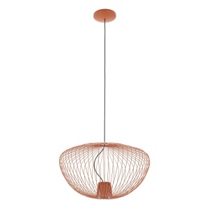 PUMPKIN M TERRACOTTA 11495 lampa wisząca fi 54cm druciana ceglasta 1xGU10