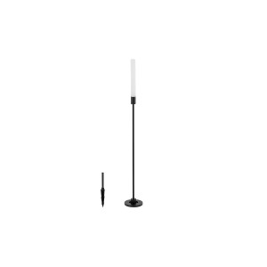 ZOLA LED S 11544 czarny słupek ogrodowy z białą tubą LED 3W 24V wysokość 80cm
