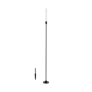 ZOLA LED L 11546 czarny słupek ogrodowy z białą tubą LED 3W 24V wysokość 120cm