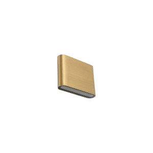 SEMI LED BRASS S 11365 kinkiet elewacyjny płaski mosiądz LED 2x3W światło góra dół