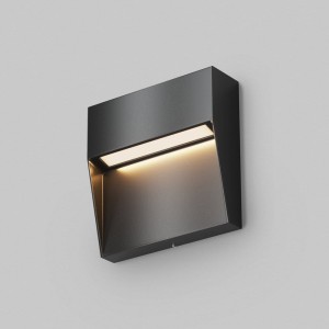 MANE O047SL-L3B3K natynkowa lampa schodowa czarna kwadratowa LED 3W IP5