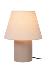 MACIA 06527/01/38 lampa stołowa kremowa ceramiczna podstawa abażur kremowy 1xE14