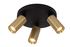 RITMO 09942/13/02 lampa sufitowa z reflektorkami złoty mat / czarny 3xGU10 MR11