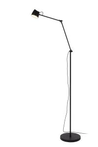 MILNE 44716/06/30 lampa stojąca czarna LED 8W na łamanym ramieniu