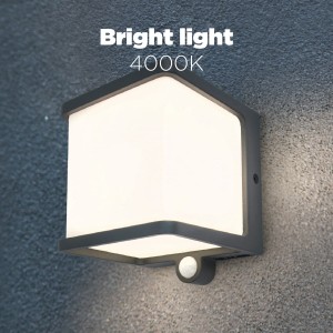 DOBLO 6940101125 kinkiet solarny LED 7,5W 4000K IP54 z czujnikiem ruchu ciemny szary